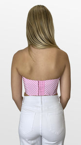 Chic Chevron Corset Top