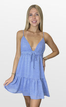 Load image into Gallery viewer, Blue Lines Sundress