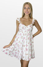 Load image into Gallery viewer, Faintly Pink Bustier Bodice Mini Dress