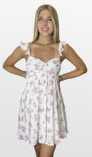 Load image into Gallery viewer, Faintly Pink Bustier Bodice Mini Dress