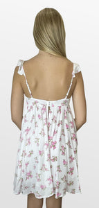 Faintly Pink Bustier Bodice Mini Dress