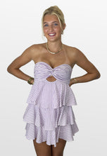 Load image into Gallery viewer, Tailgate Twist Strapless Dress