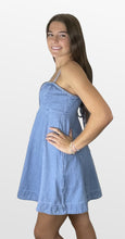 Load image into Gallery viewer, Let Me Be Free Denim Swing Dress