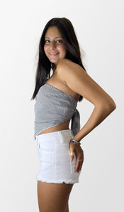 Wild and Free Gingham Bandana Top
