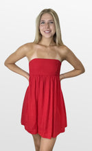 Load image into Gallery viewer, Something in Red Strapless Dress