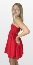 Load image into Gallery viewer, Something in Red Strapless Dress