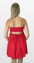 Load image into Gallery viewer, Something in Red Strapless Dress