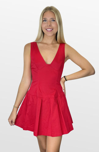 Play the Game V-Neck Dress