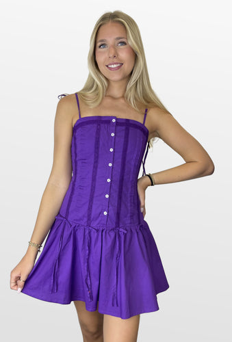 Game Winner Drop Waist Dress