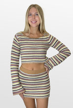 Load image into Gallery viewer, Soft Smile Striped Knit Set