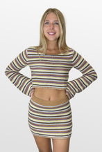 Load image into Gallery viewer, Soft Smile Striped Knit Set