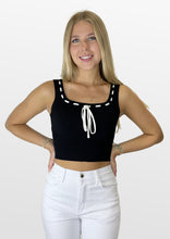 Load image into Gallery viewer, Elevate Me Knit Bow Trimmed Top