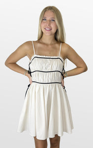 Double Back Ribbon Tie Dress