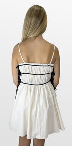 Double Back Ribbon Tie Dress