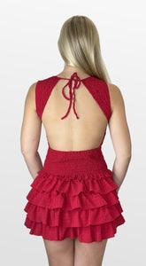 Hot Sauce Smocked Bodice Dress
