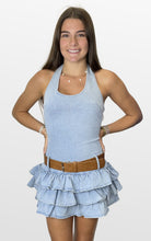 Load image into Gallery viewer, Serving Attitude Denim Halter Dress