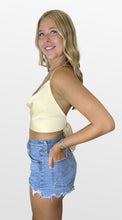 Load image into Gallery viewer, Satin Effect Cowl Neck Crop Top