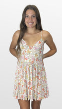 Load image into Gallery viewer, Golden Bloom Corset Dress