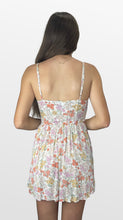 Load image into Gallery viewer, Golden Bloom Corset Dress