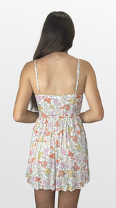 Golden Bloom Corset Dress