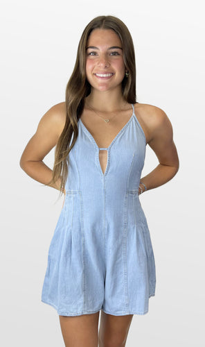 A Bit of Nostalgia Denim Romper