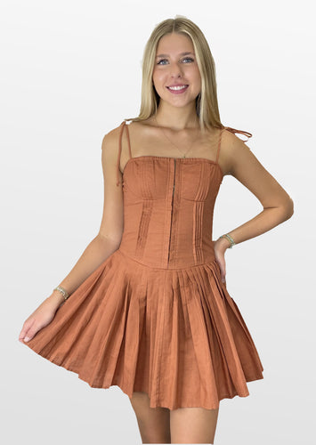 In the Moment Dropped Waist Dress