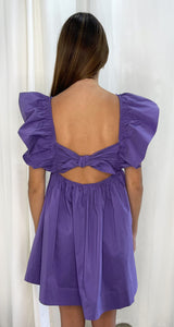 Get Your Game On Dress With Ruffle Sleeves