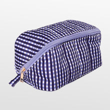 Load image into Gallery viewer, Gingham Gameday Makeup Bag