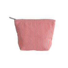 Load image into Gallery viewer, Striped Square Makeup Pouch
