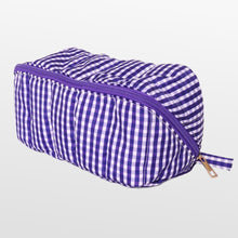 Load image into Gallery viewer, Gingham Gameday Makeup Bag