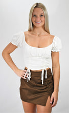 Load image into Gallery viewer, Pretty Princess Front Ruched Crop Top