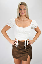 Load image into Gallery viewer, Pretty Princess Front Ruched Crop Top