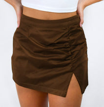 Load image into Gallery viewer, Positive Mood Ruched Mini Skirt