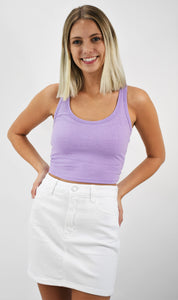 Basic Element Racer Back Crop Tee