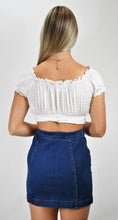 Load image into Gallery viewer, All About Denim Mini Skirt with Side Buttons