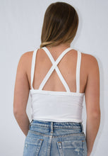 Load image into Gallery viewer, Ribbed Cross Back Tank Top