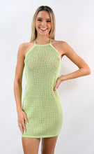 Load image into Gallery viewer, On the Hook Crochet Halter Dress   