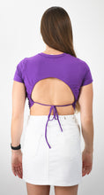 Load image into Gallery viewer, Back Around Open Back Crop Tee