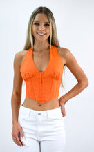 Load image into Gallery viewer, Catch Your Eye Corset Halter Top