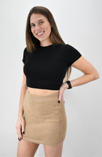 Load image into Gallery viewer, Cozy Bear Eyelash Knit Mini Skirt