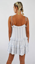 Load image into Gallery viewer, Striped Drop Waist Tier Dress with Ruffles