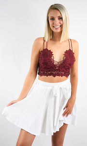 Lace Spaghetti Strap Bralette