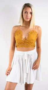 Lace Spaghetti Strap Bralette