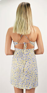 Periwinkle Blast Open Back Shift Dress