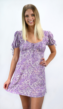 Load image into Gallery viewer, Purple Royale Mini Dress