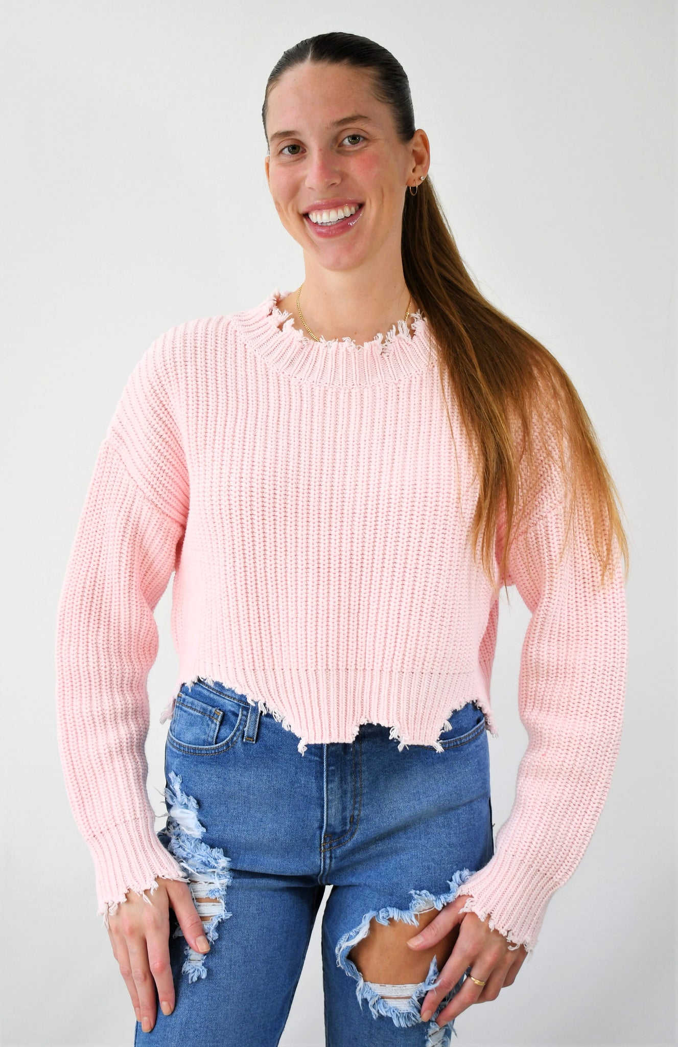 Jagged Edge Crop Sweater – The Campus Colors Boutique