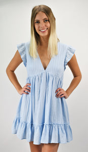 Sweeten the Pot Dress with Ruffle Sleeves