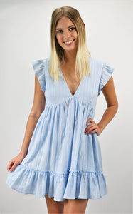 Sweeten the Pot Dress with Ruffle Sleeves