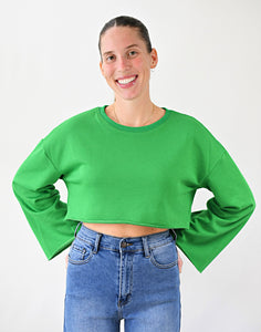 Green Machine Bell Sleeve Sweatshirt