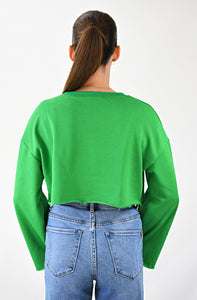 Green Machine Bell Sleeve Sweatshirt